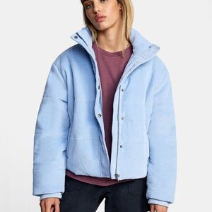 Women’s RVCA Light Blue Puffer Jacket XL